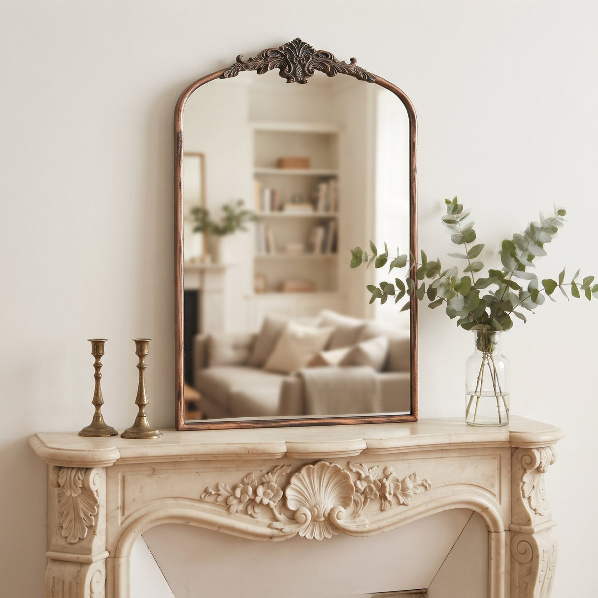 24''x36'' Antique Large Wall Mirror, French