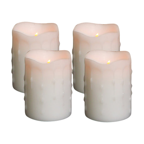 LED-Dripping-Wax-Pillar-Candles-Set-of-4-Candles