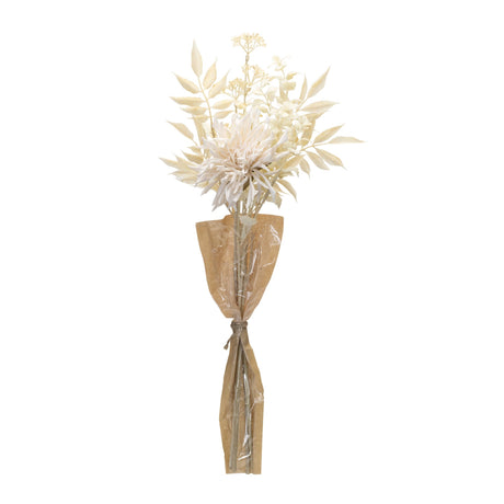 Bleached-Chrysanthemum-Bouquet-(Set-of-2)-Artificial-Flowering-Plants