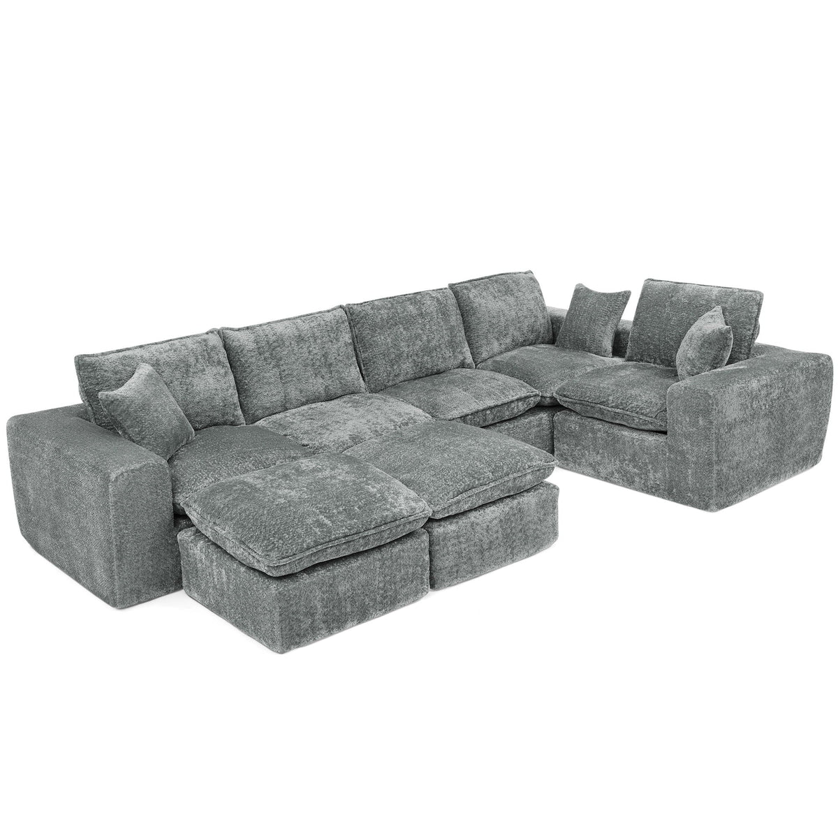 Sectional Sofa With Moveable Ottoman