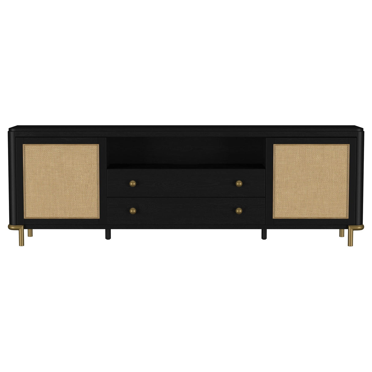 Benson - 2 Door TV Stand With Dual Drawers