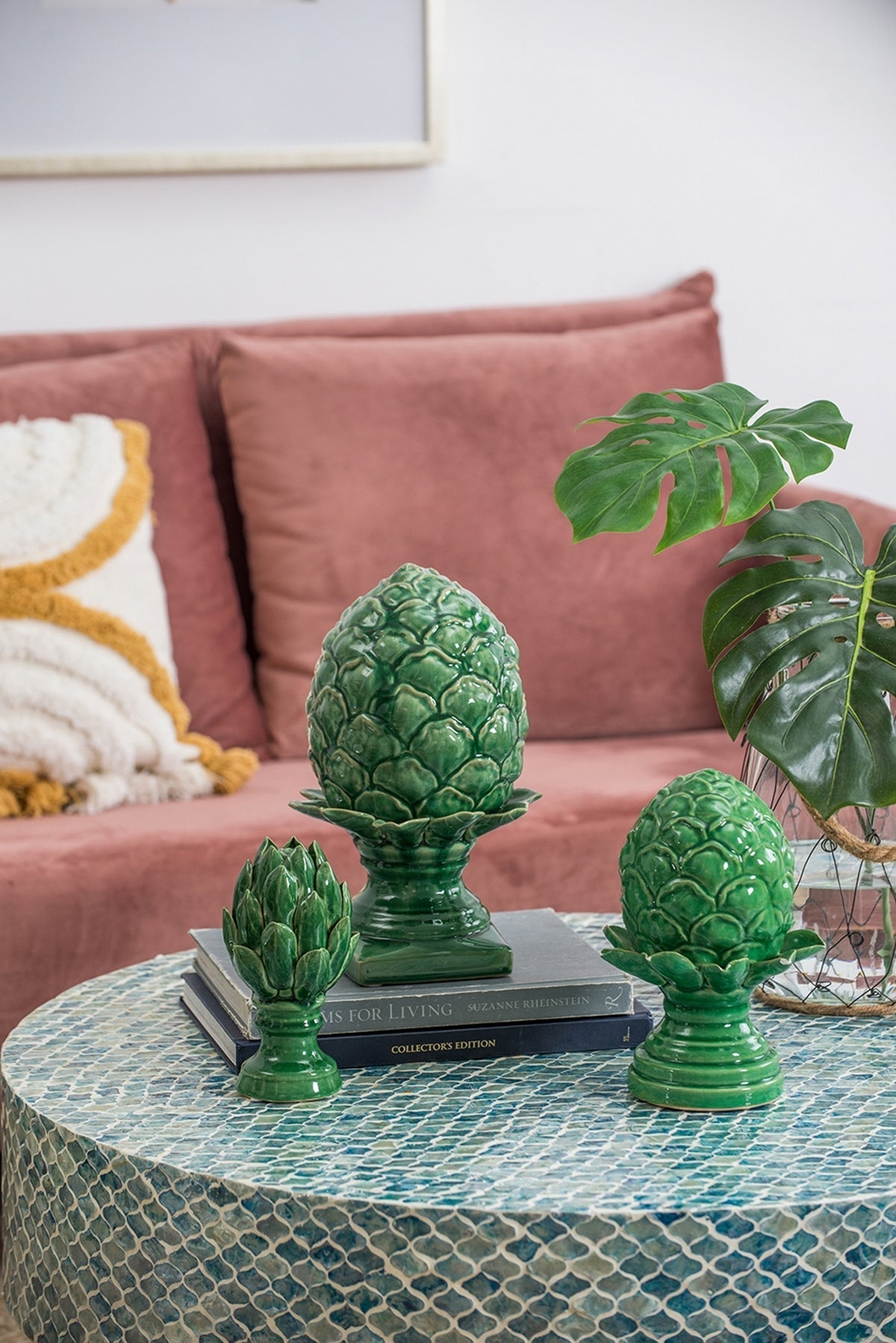 6x6x9.5' Helsa Artichoke Accent, Medium Green