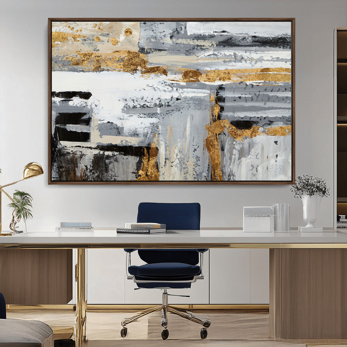 Abstract Painting Canvas Wall Art Print Paint Drip Art Brush