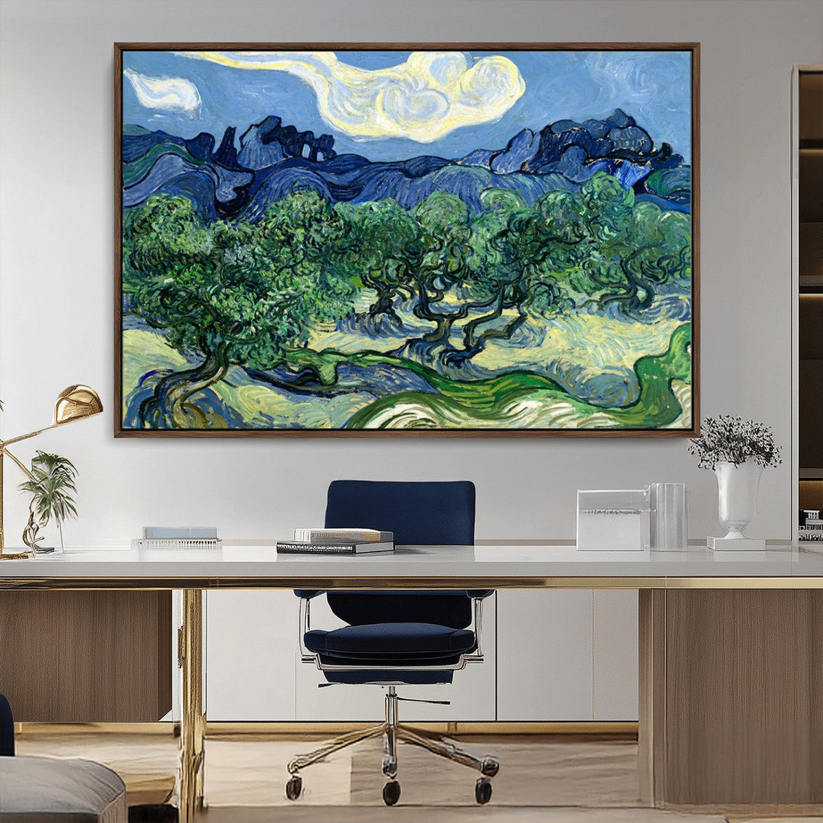 Olive Trees Van Gogh Wall Art Canvas Print
