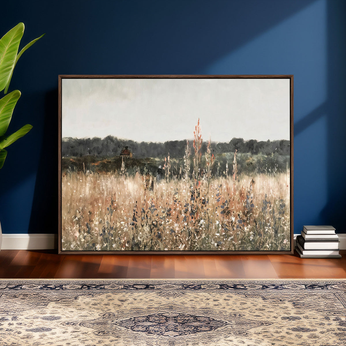 Rustic Field Landscape Wall Art Print, Giclee Canvas Wall