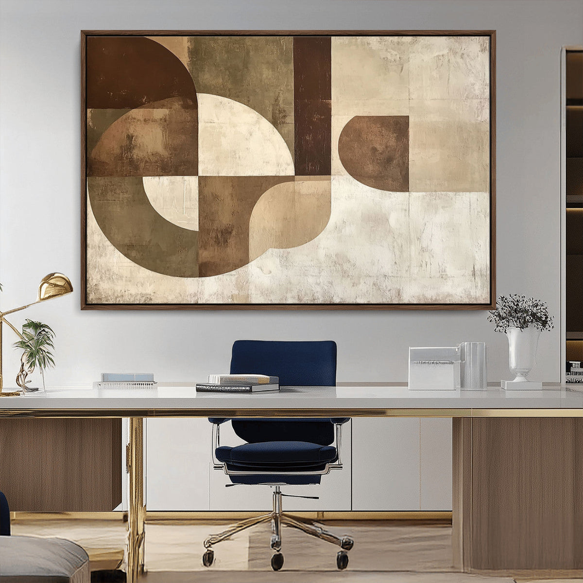 Wabi Sabi Geometric Wall Art | Abstract Modern Minimalist