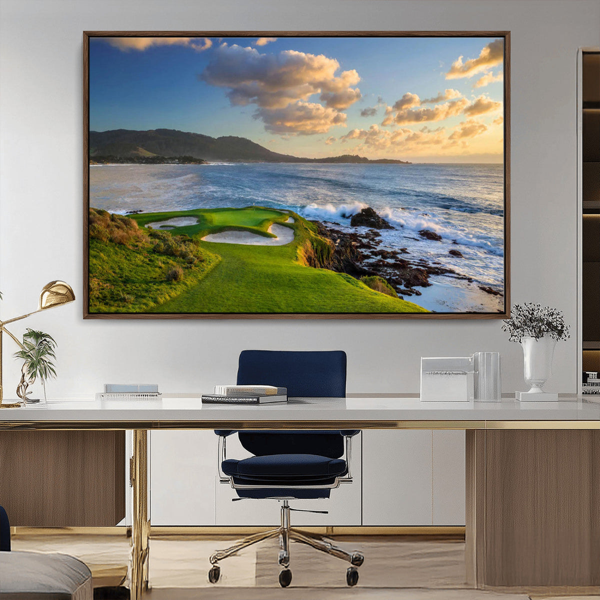 Pebble Beach Golf Links Wall Art Canvas Print – Iconic