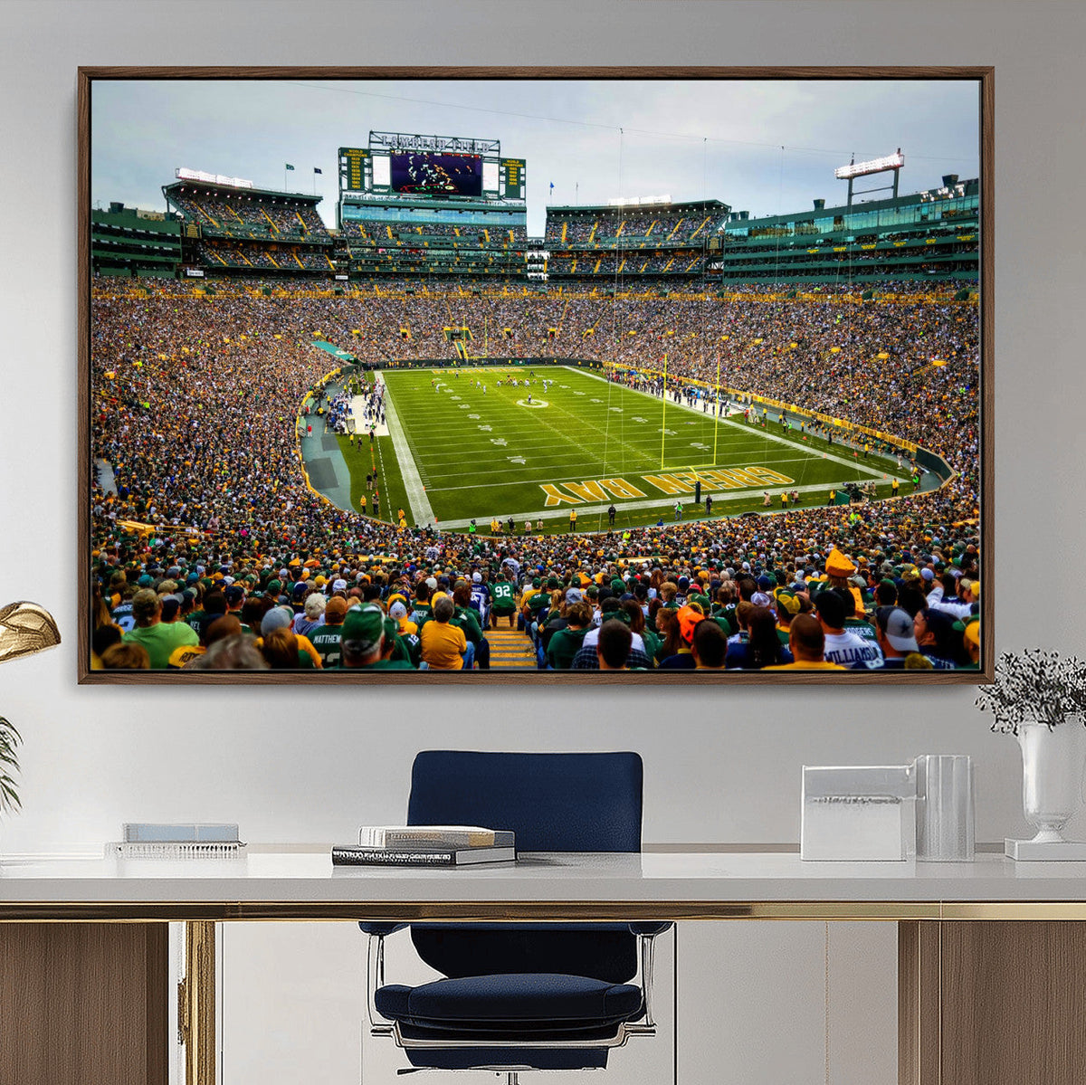 Green Bay Packers Lambeau Field Stadium Wall Art Canvas