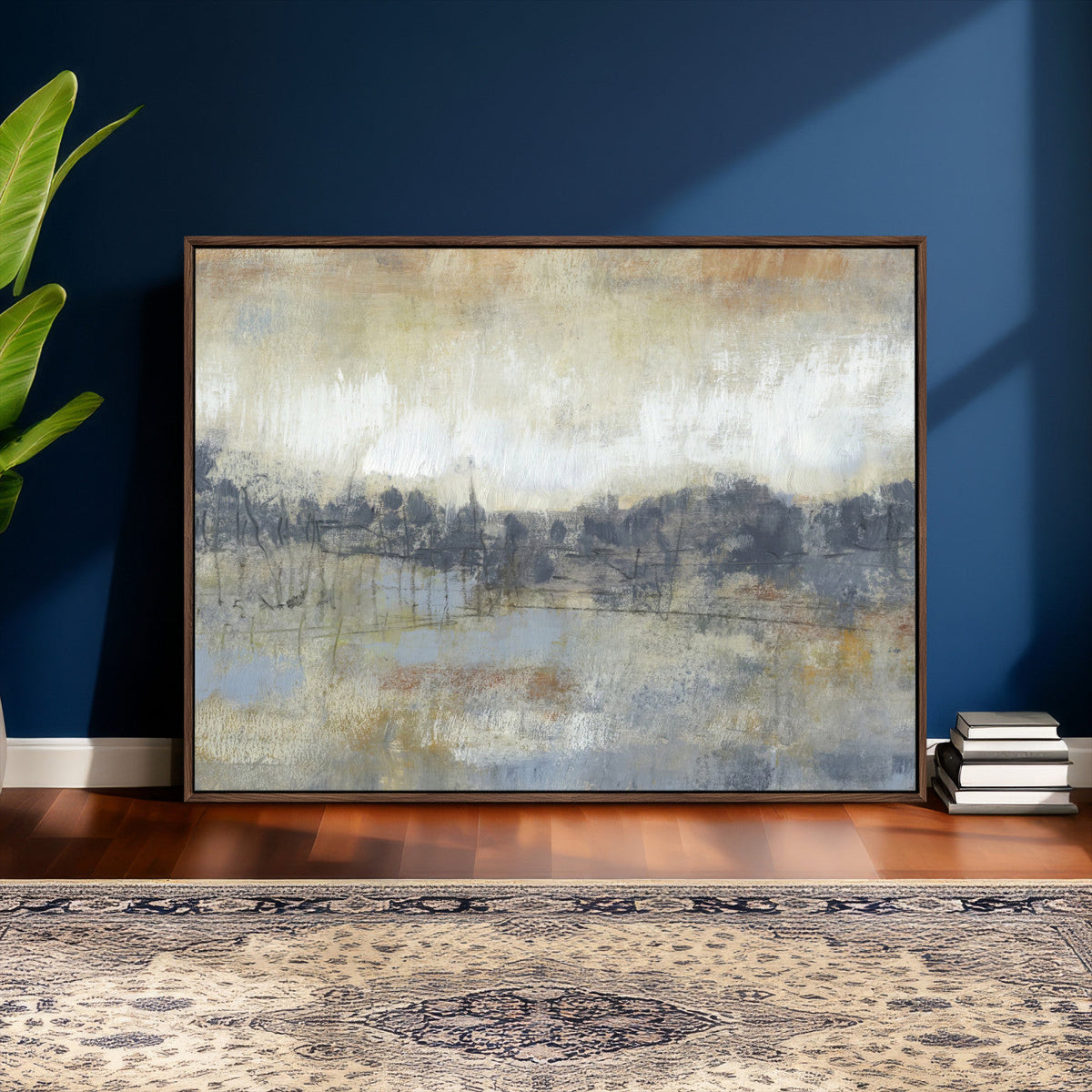 Abstract Neutral Landscape Painting Wall Art