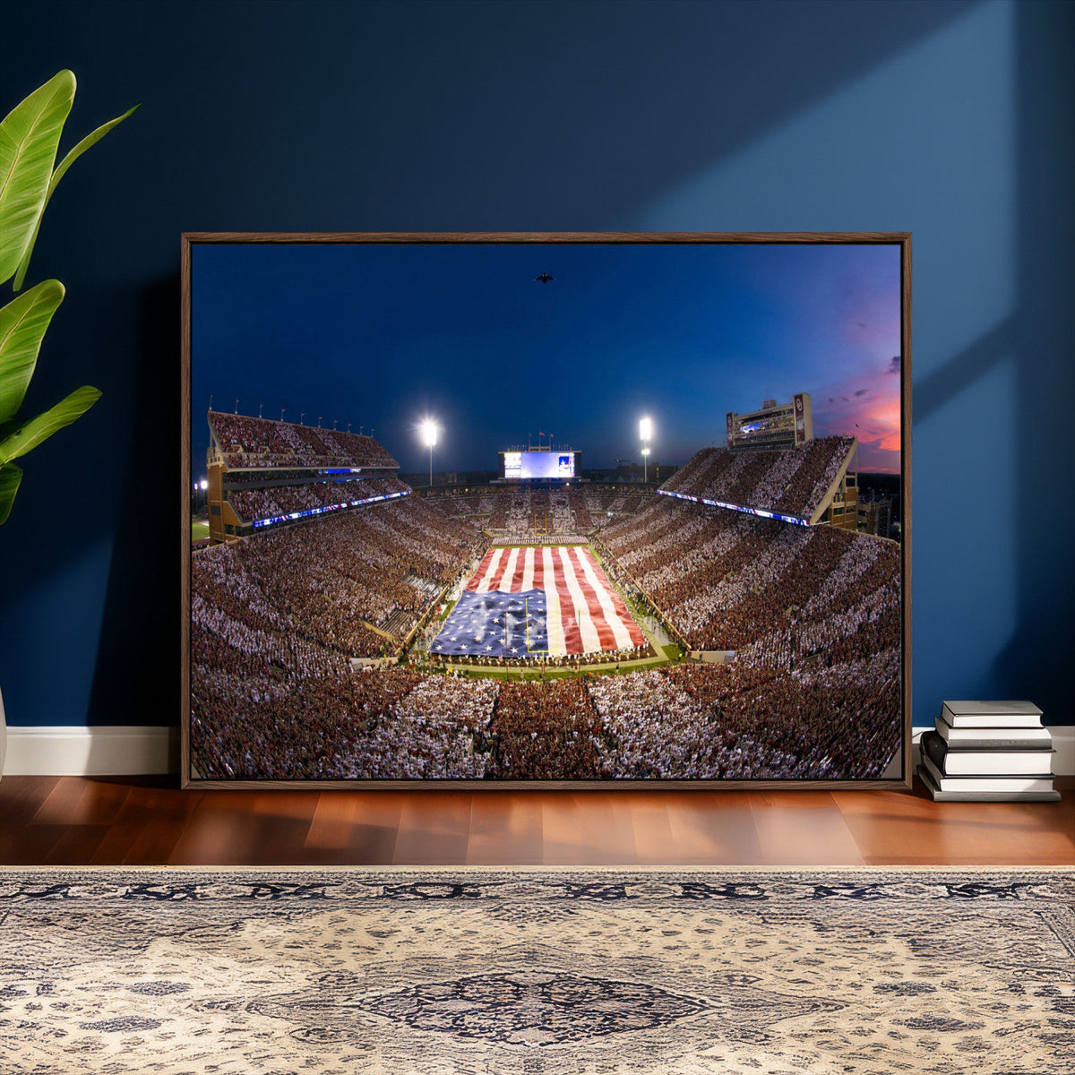 Oklahoma Sooners Memorial Stadium Wall Art Canvas Print,