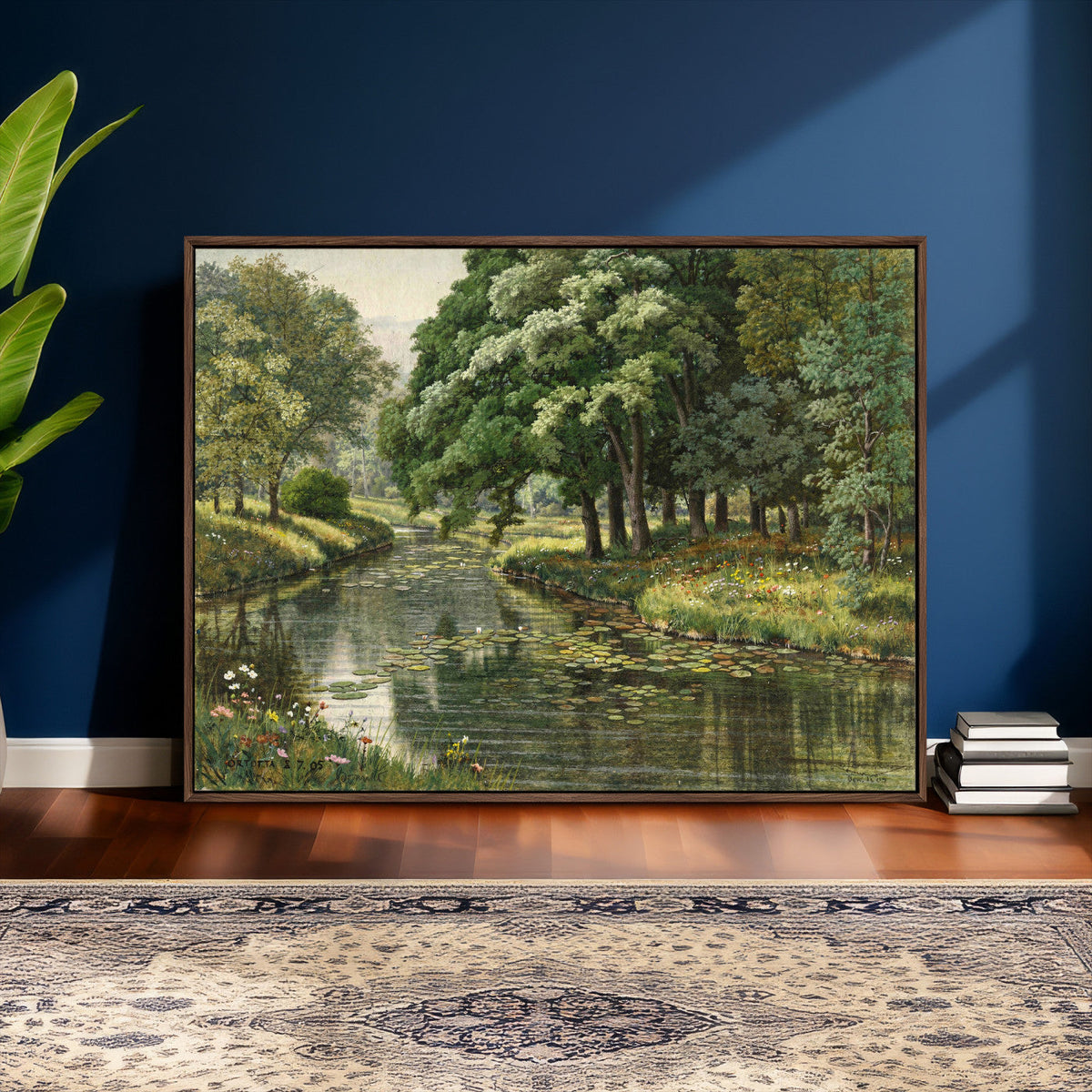 Forest Stream Canvas Wall Art, Peder Monsted A Forest Stream