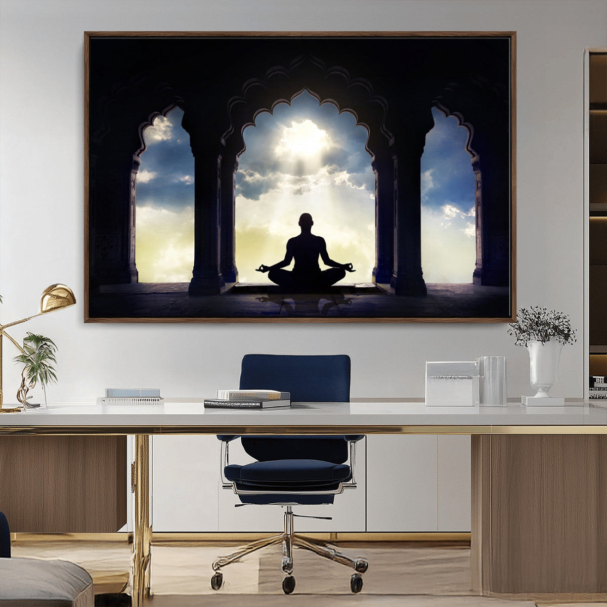 Women and Yoga Wall Art Canvas Print
