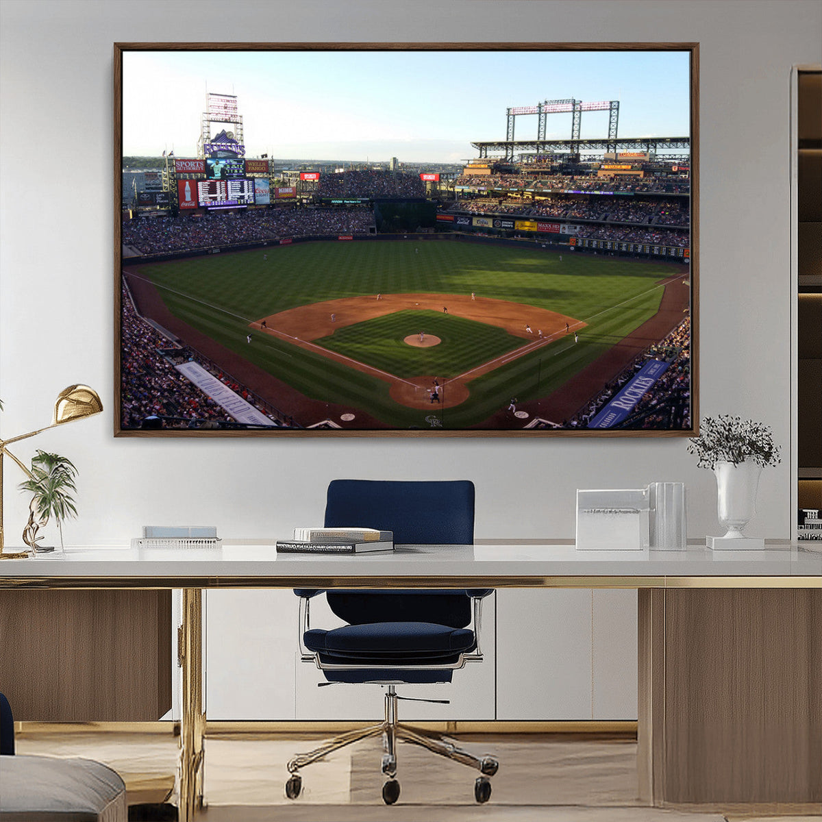 Colorado Rockies Coors Field Wall Art Canvas Print - MLB