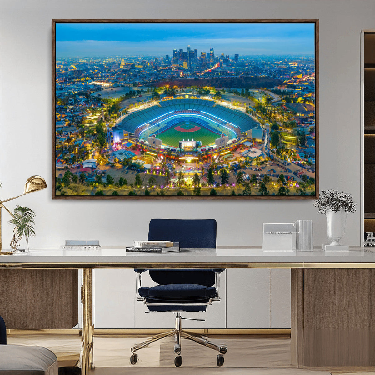 Los Angeles Dodgers Wall Art Canvas, Dodger Stadium Wall Art