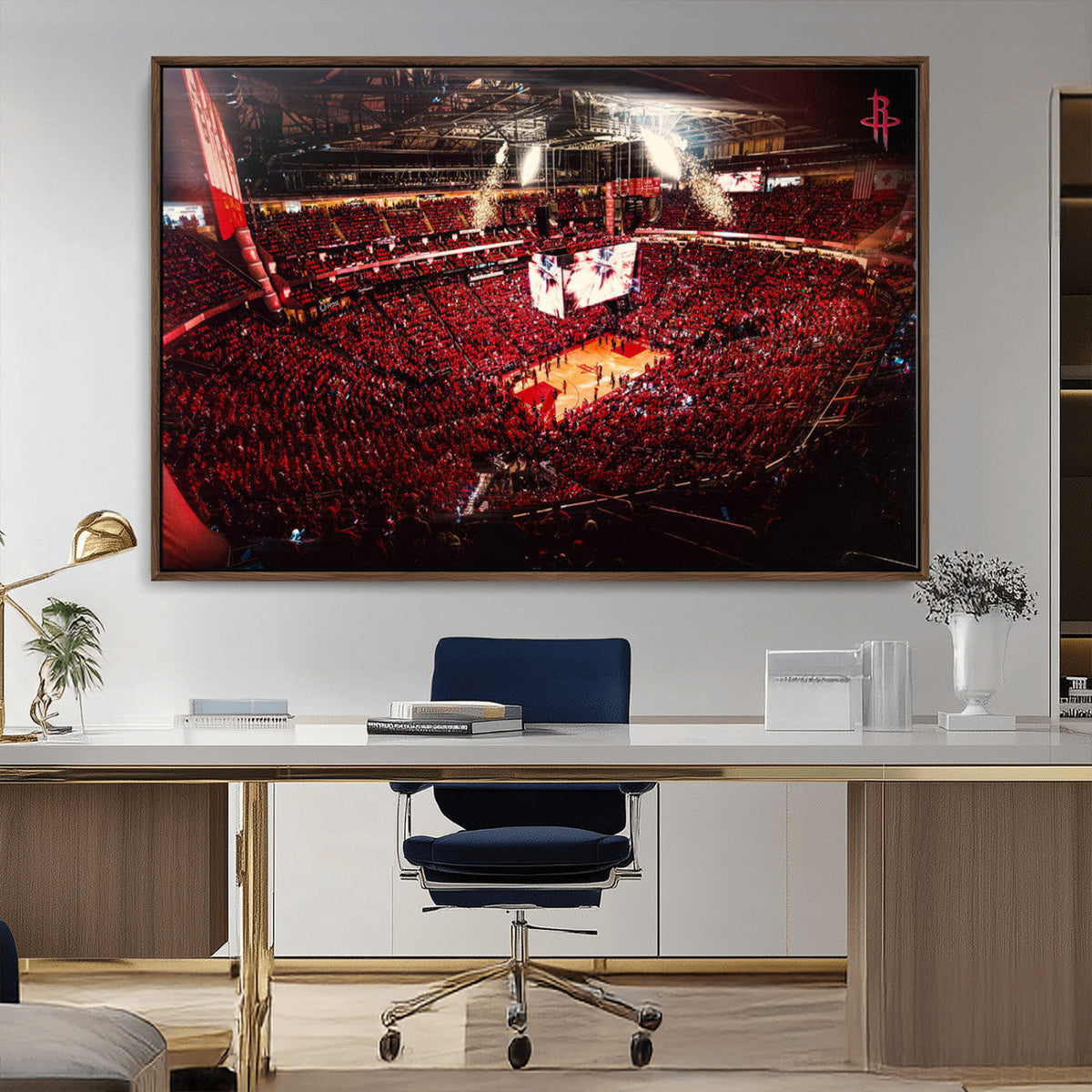 Houston Rockets Basketball Team Print Canvas- Houston Toyota