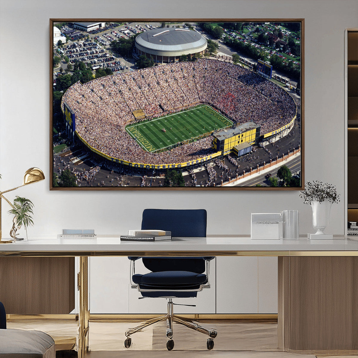 Michigan Wolverines Football Team Print - Ann Arbor Michigan