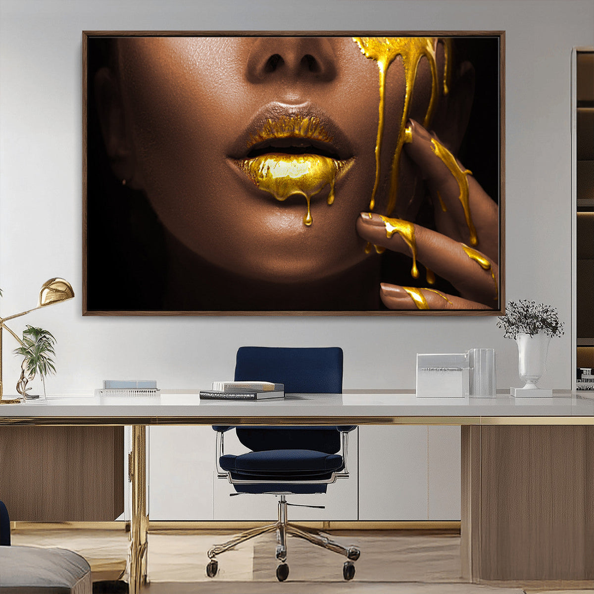 African American Art Black Woman Canvas Print, African Wall