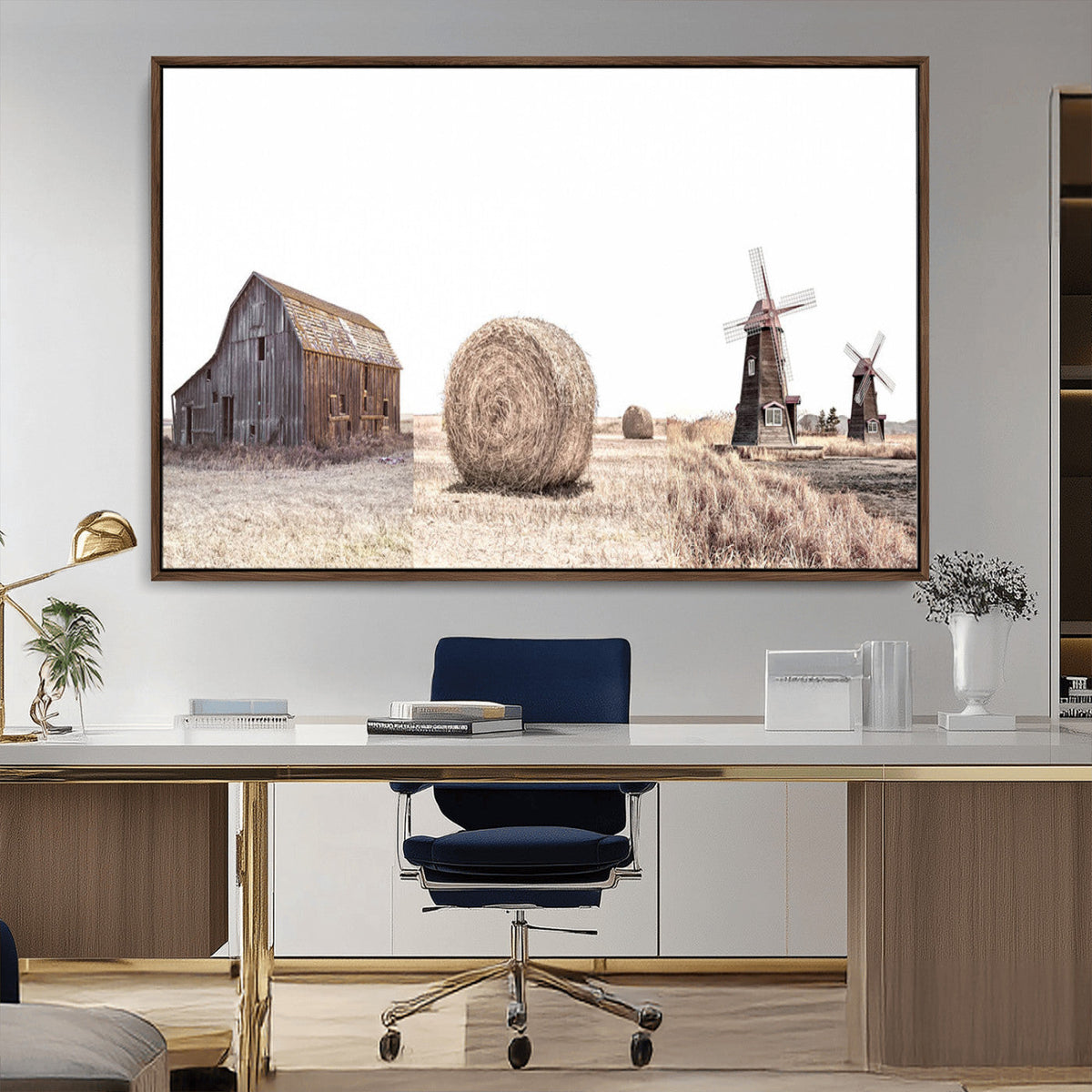 Farm Prints Set, Set of 3 Farmhouse Wall Art, Country House