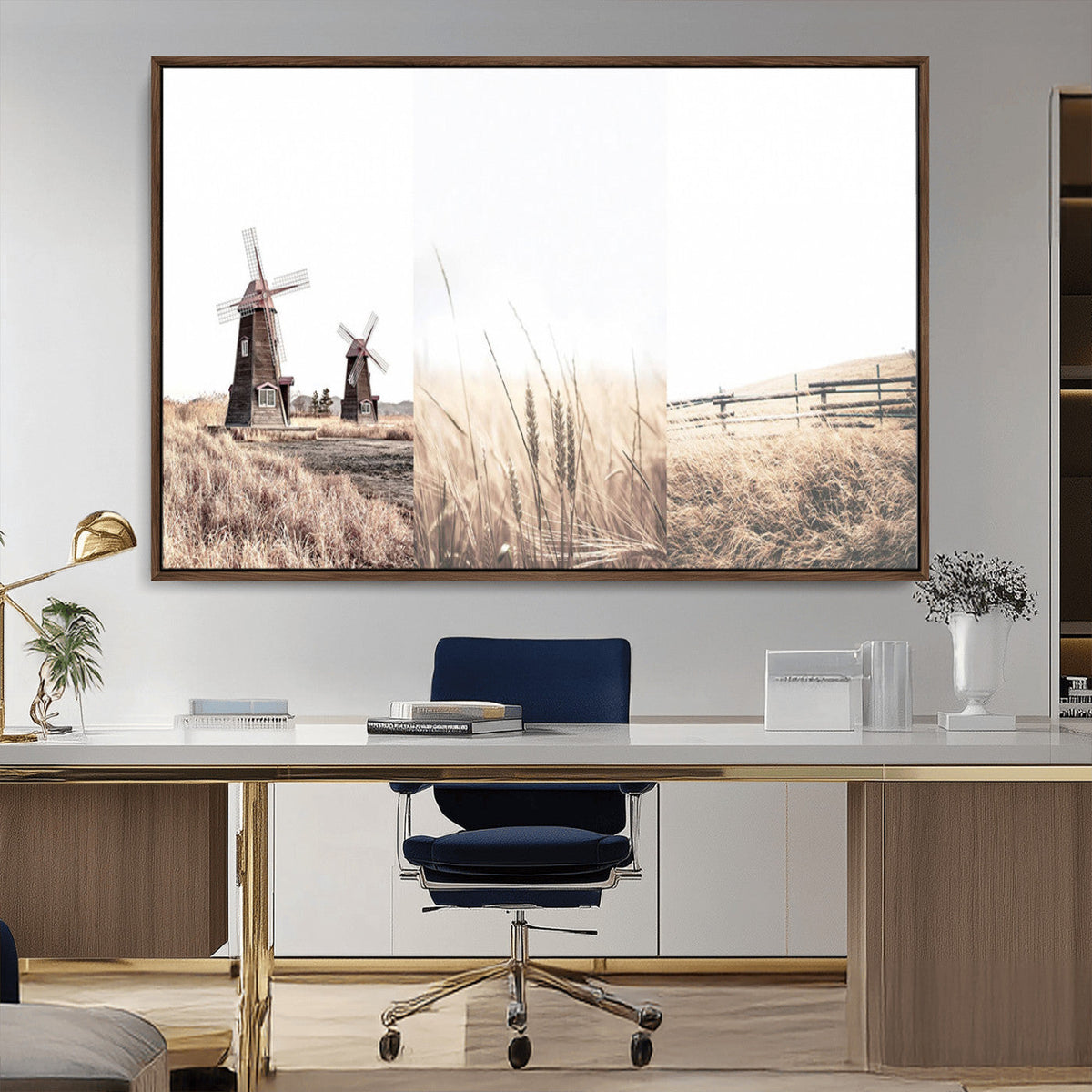 Farm Prints Set, Farmhouse Wall Art Canvas, Country House