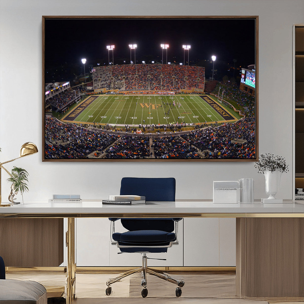 Demon Deacons Print Canvas, Football Team Print -