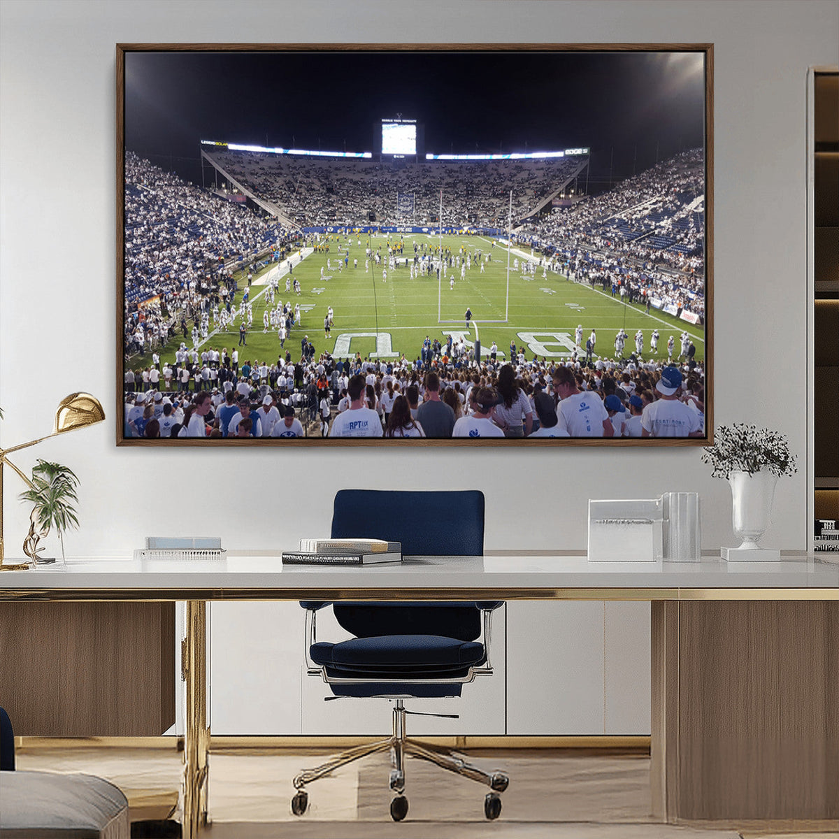 Brigham Young University Cougars Football Print Canvas -