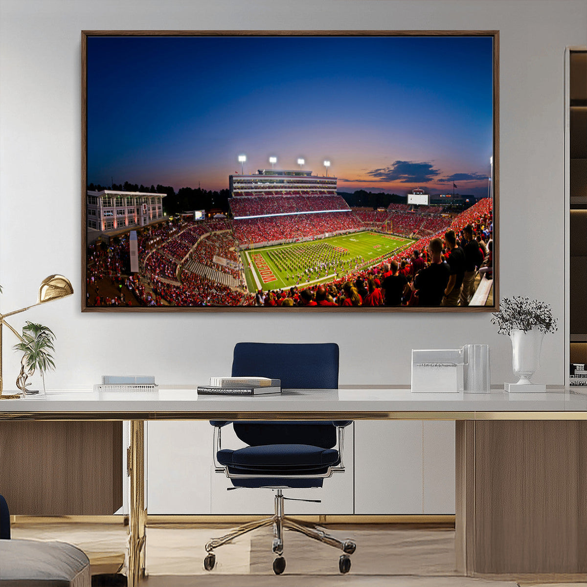 Wolfpack Football Team Wall Art Print - Raleigh