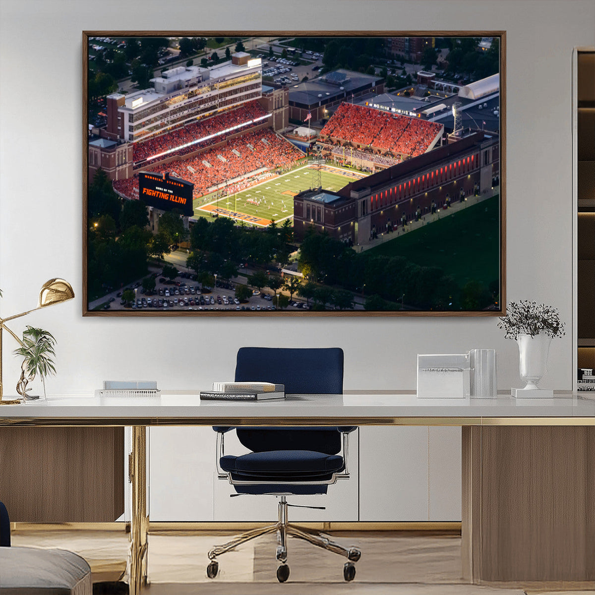 University of Illinois Fighting Illini Football Team Print -