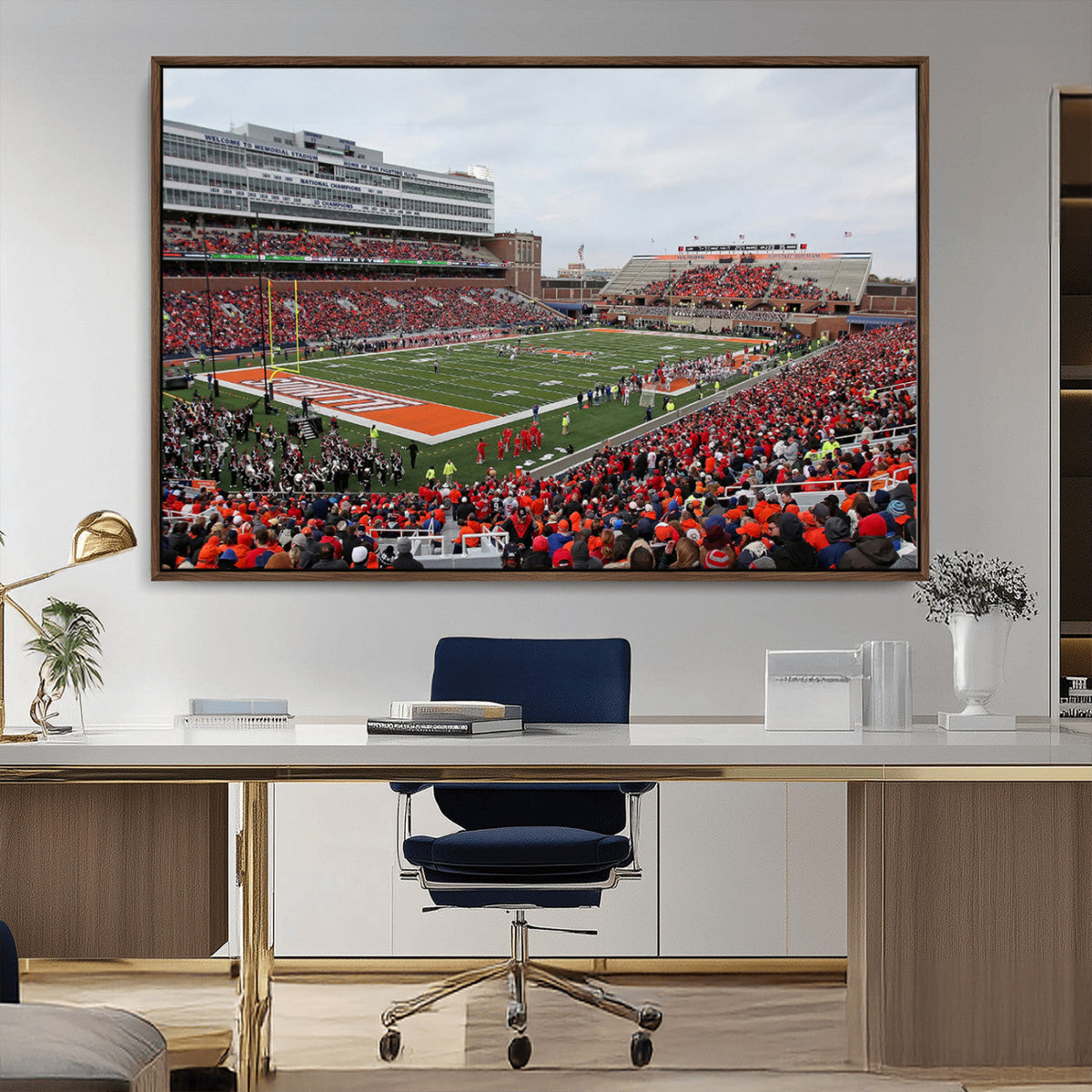 University of Illinois Fighting Illini Football Team Print -
