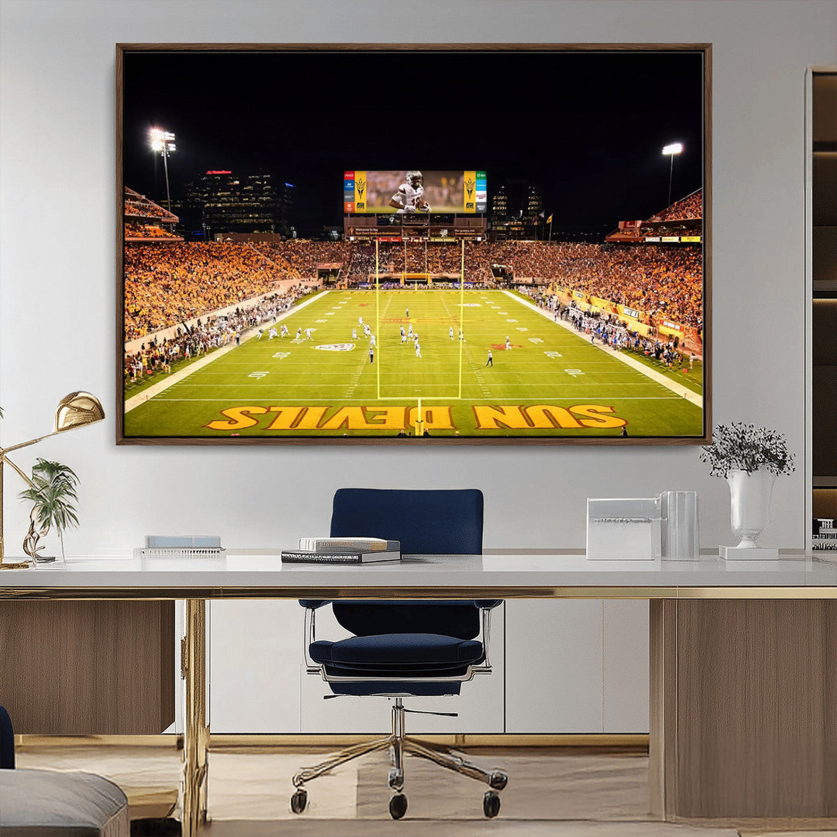 ASU Sun Devils Football Team Print - Phoenix Mountain