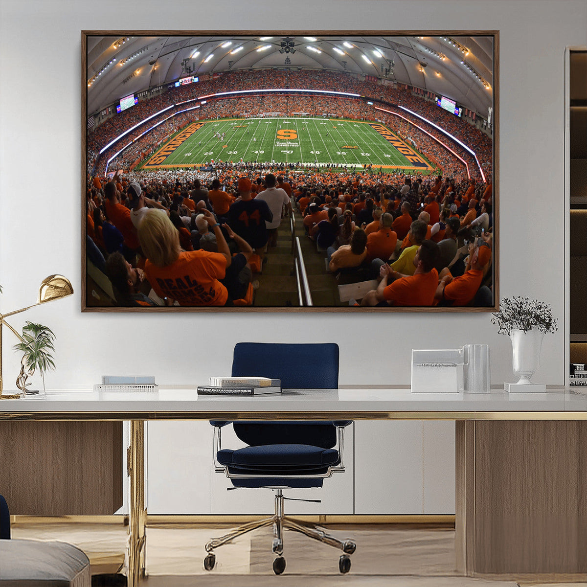 Syracuse University Orange Football Canvas Print, Football