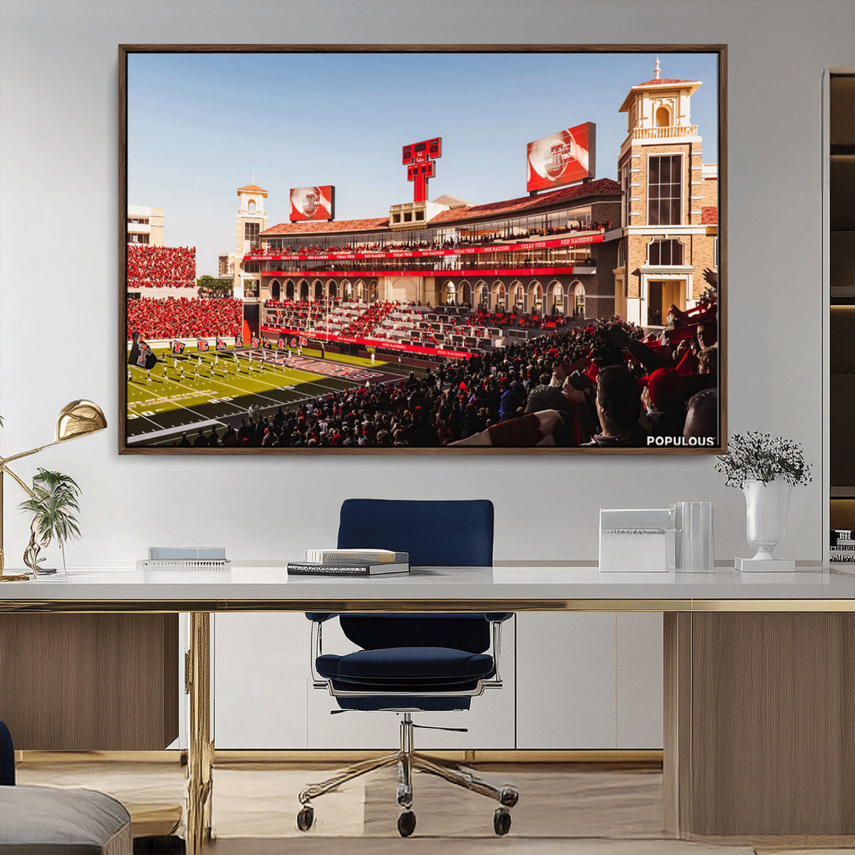 Jones AT&T Stadium Texas Tech Red Raiders Wall Art | Large