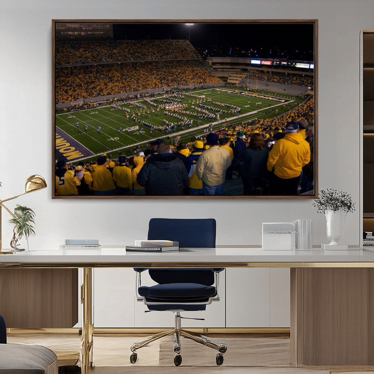 West Virginia Uni Mountaineers Football Team Print - Milan