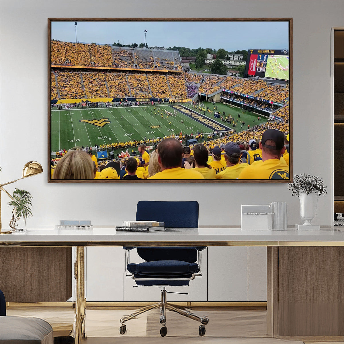 Puskar Stadium Canvas Print Wall Art - Morgantown Print -