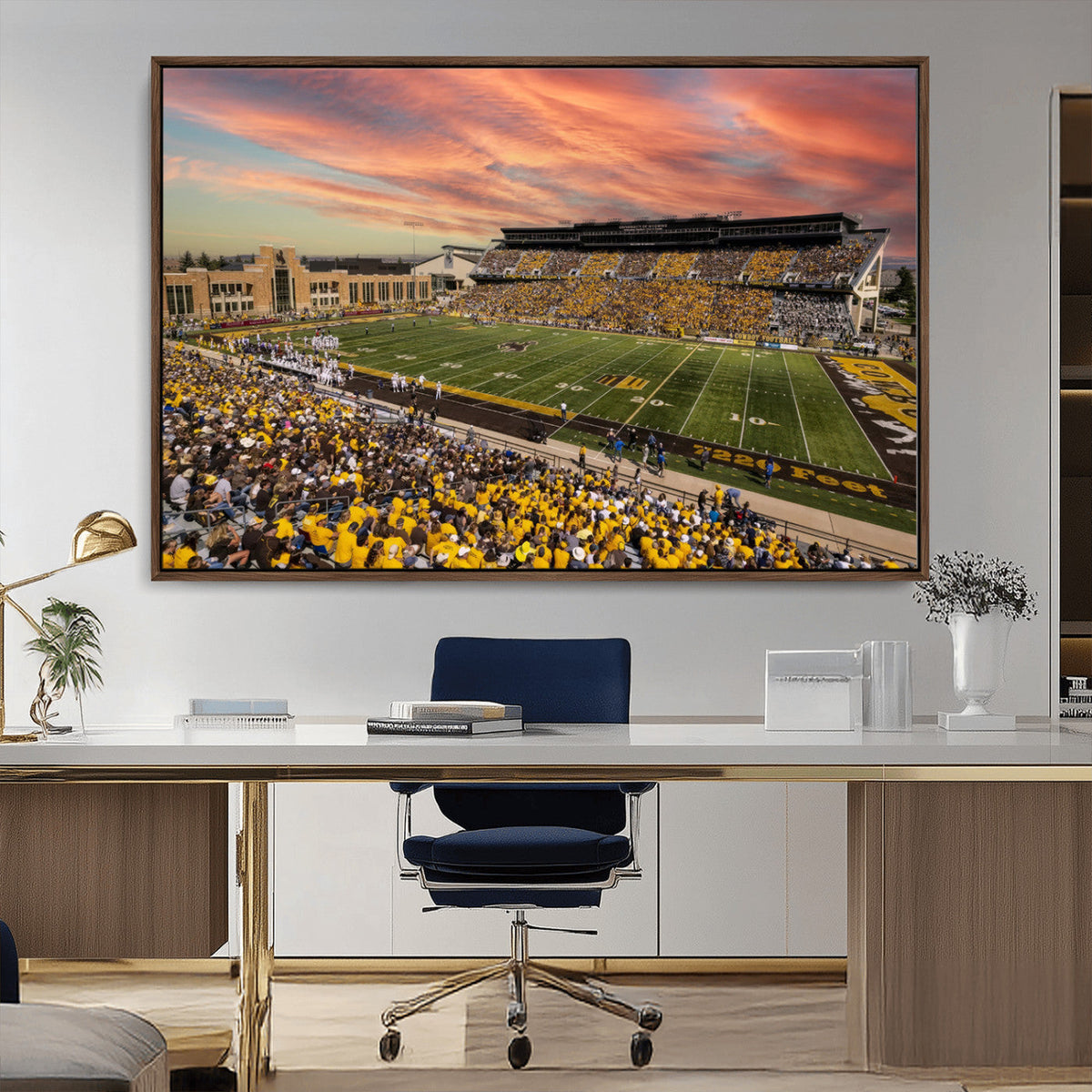 University of Wyoming Cowboys Football Team Print - Laramie