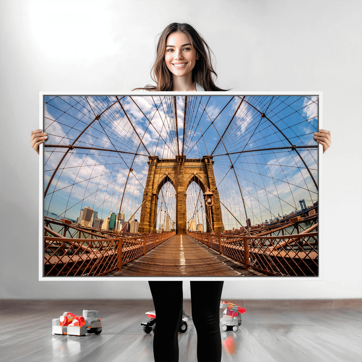 Brooklyn Bridge Manhattan Wall Art Canvas Print