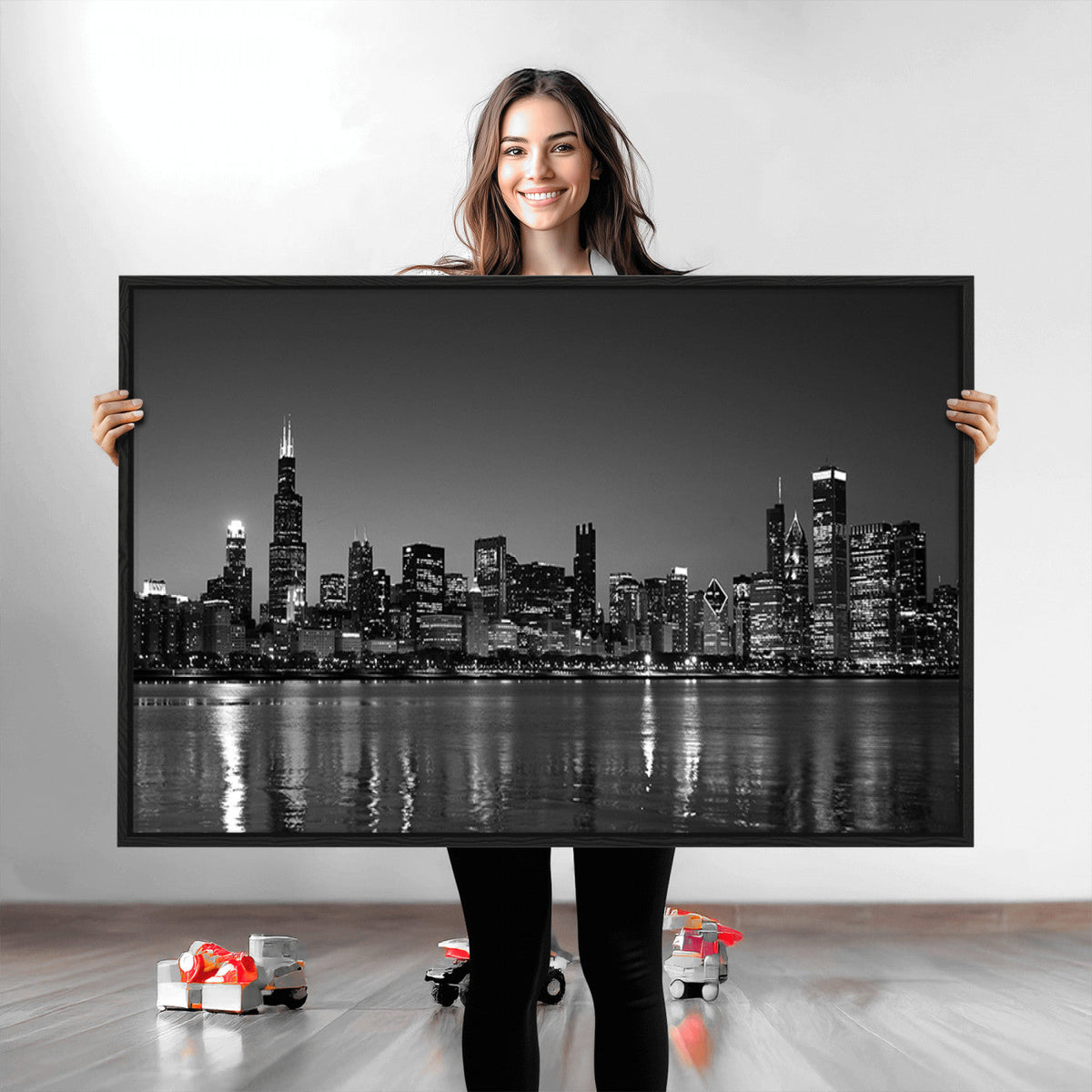 Chicago Wall Art Canvas Print