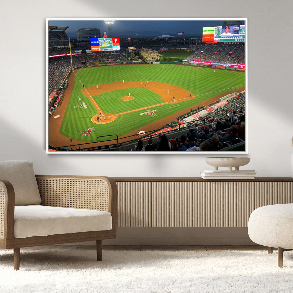 Angel Stadium Aerial Canvas Print – Los Angeles Angels