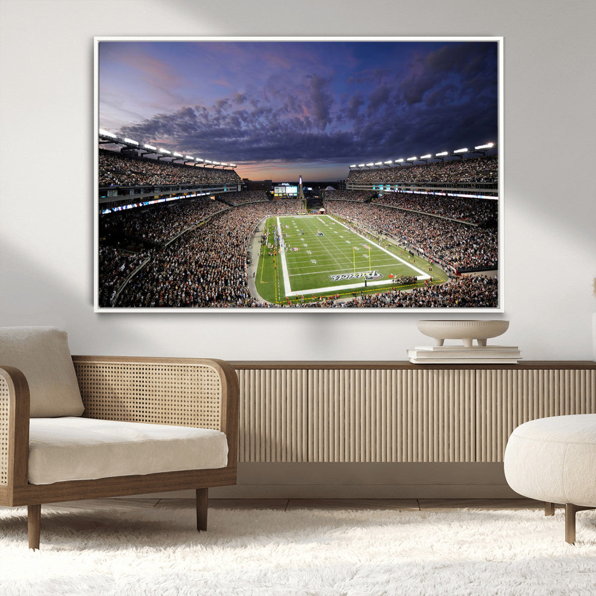 New England Patriots Football Team Print - Foxborough