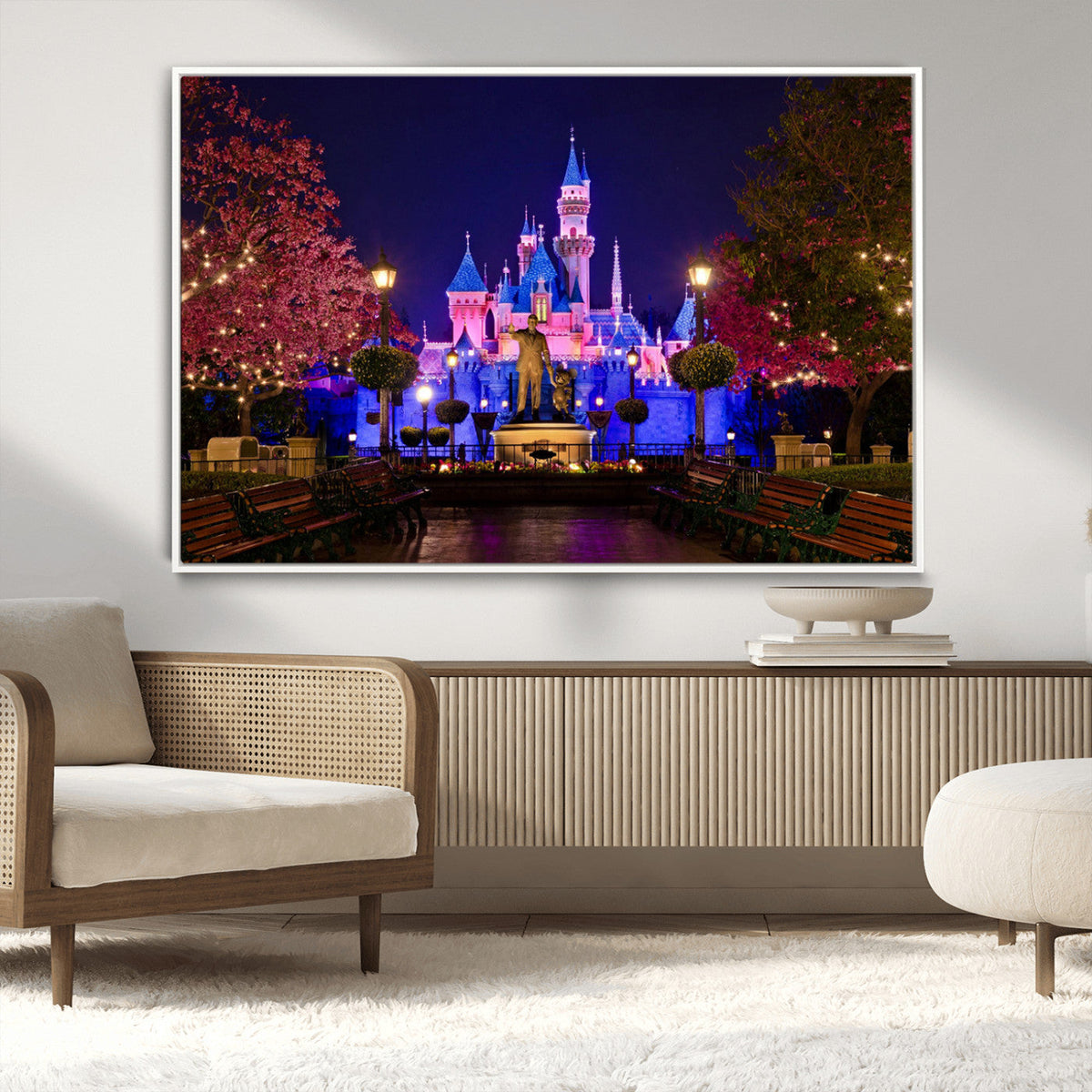 Castle Large Wall Art Disney Magic Kingdom Kids Room Decor -