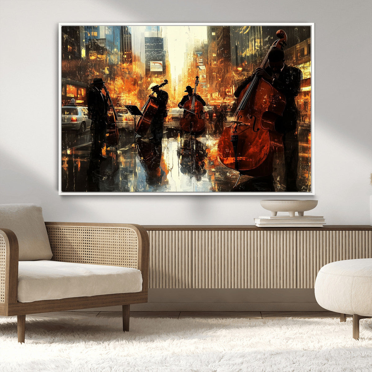 Jazz Wall Art Canvas Print – Colorful Musical Instrument