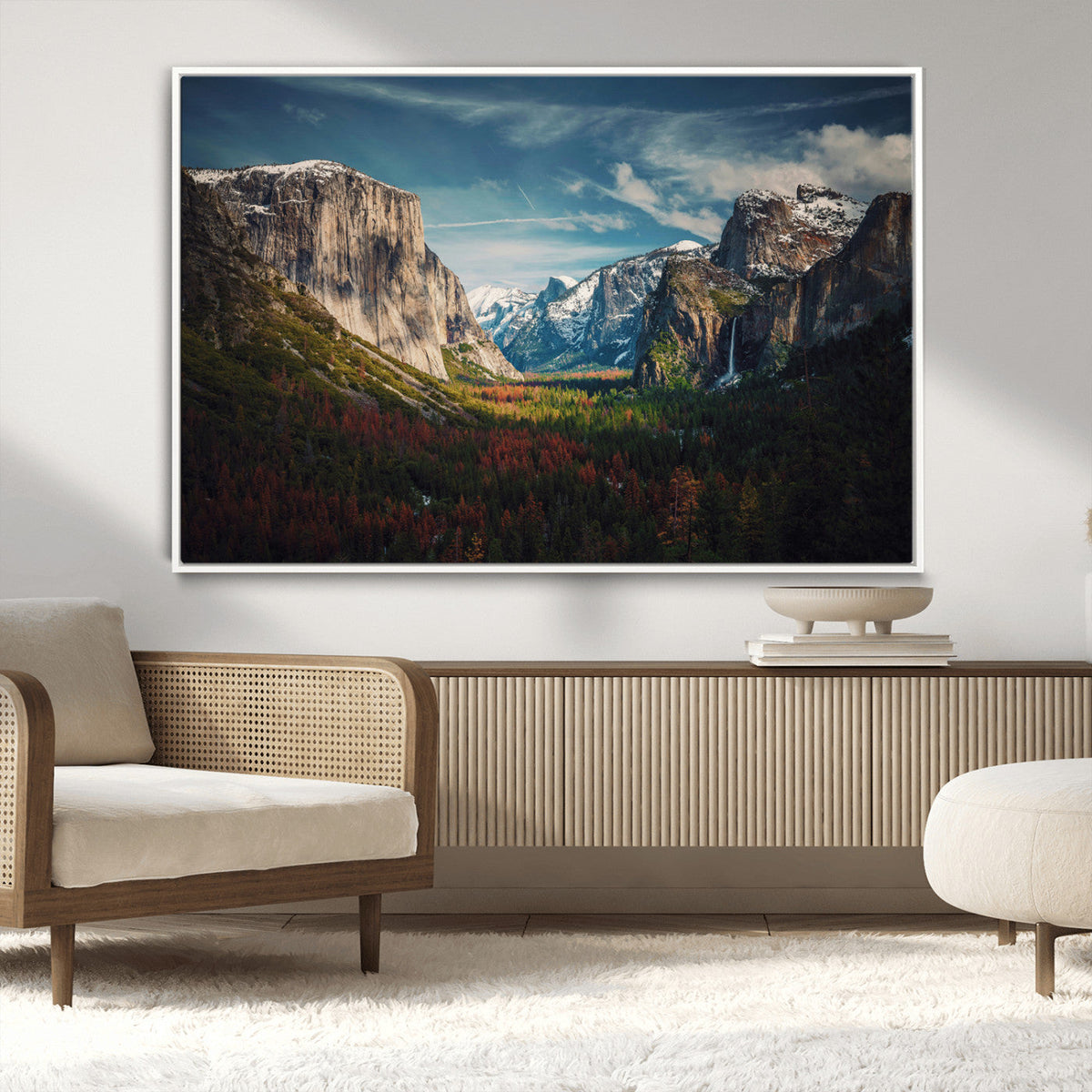 Yosemite National Wall Art Canvas Print – Framed Mountain