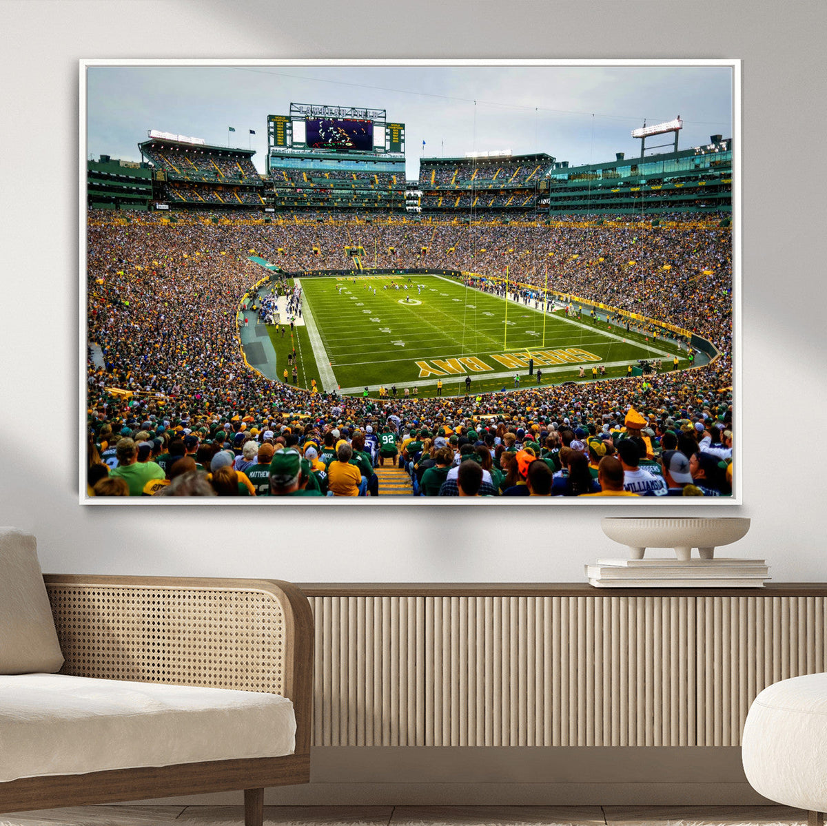 Green Bay Packers Lambeau Field Stadium Wall Art Canvas