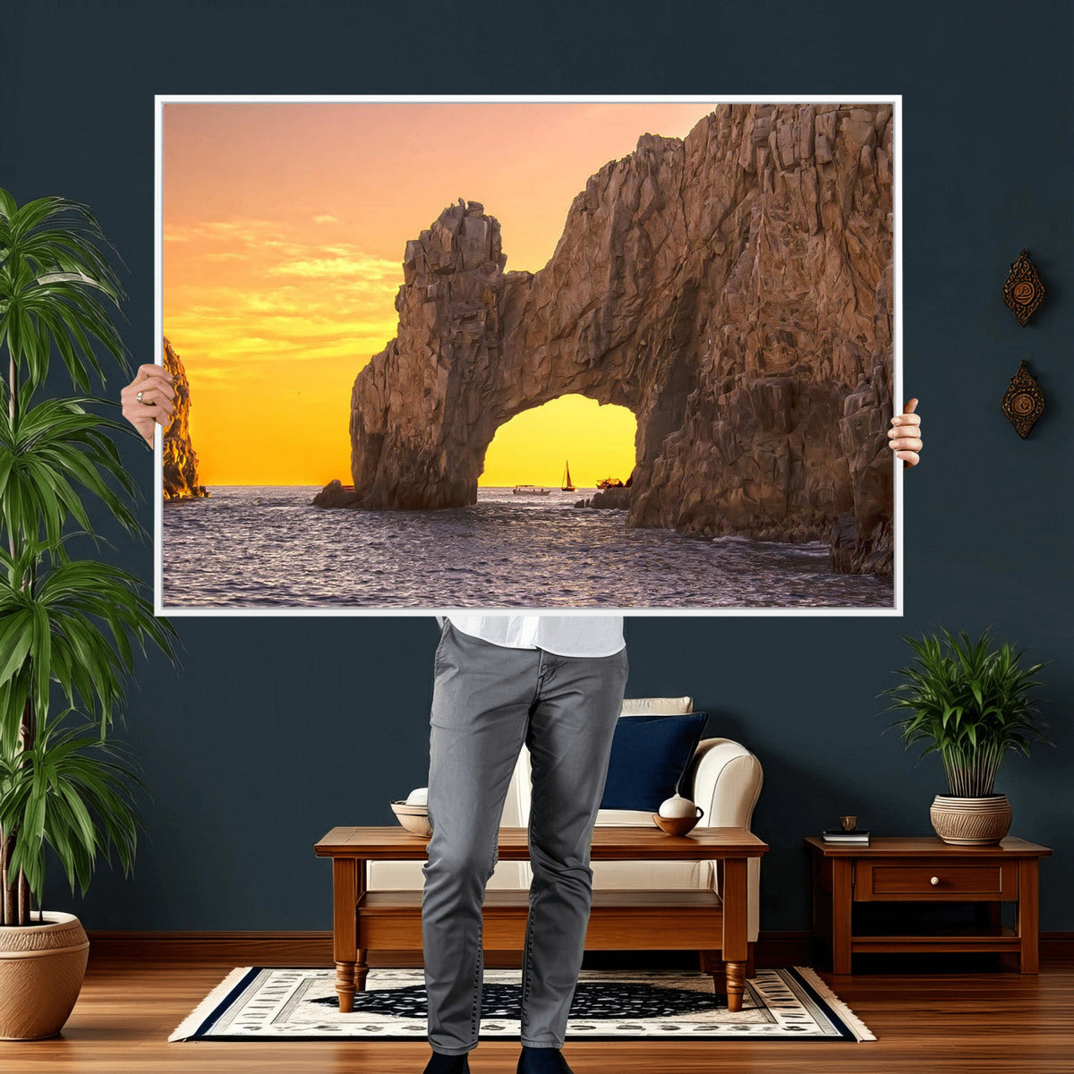 El Arco Cabo San Lucas Ocean Arch Wall Art Canvas Print