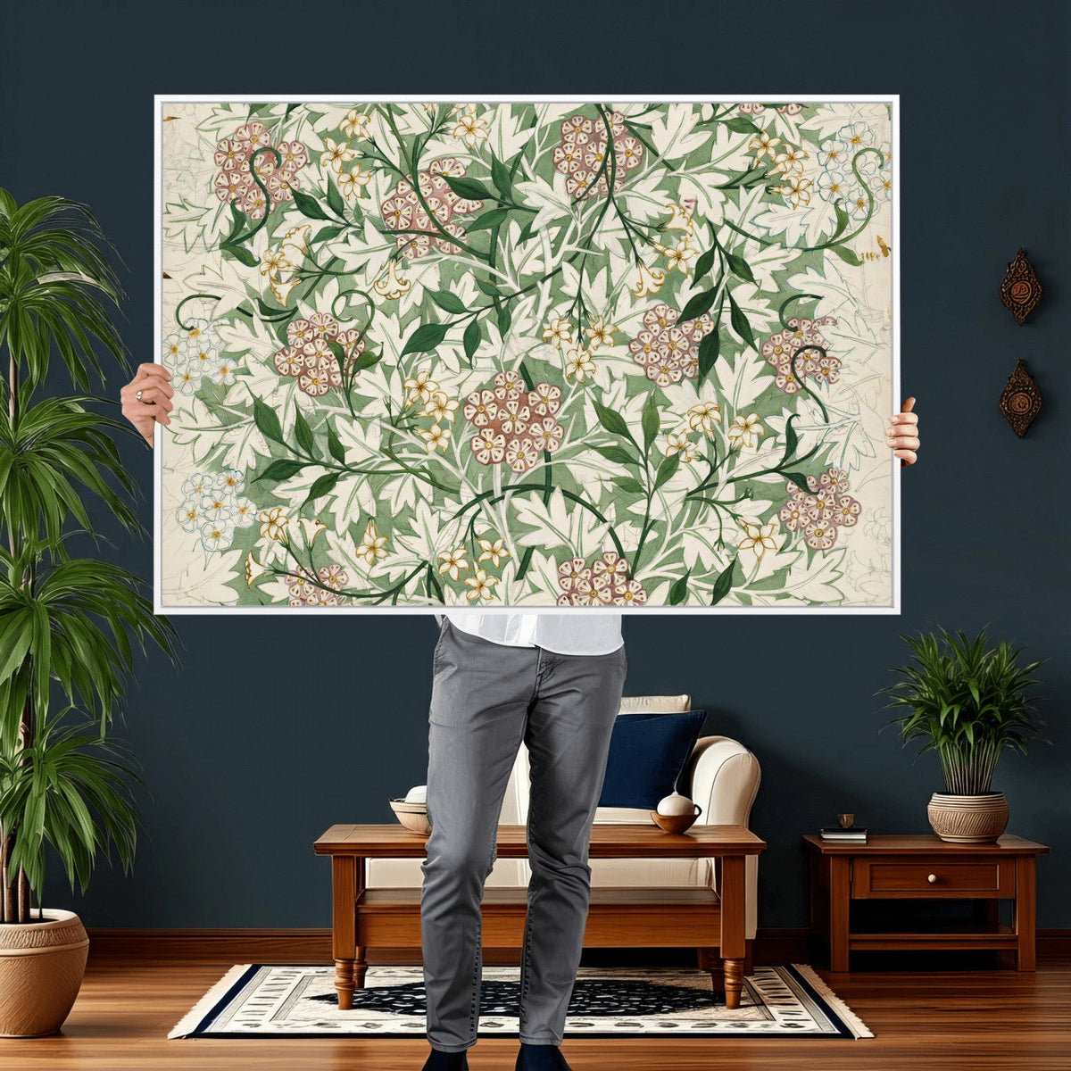 William Morris Jasmine 1872 Canvas Wall Art — Arts and