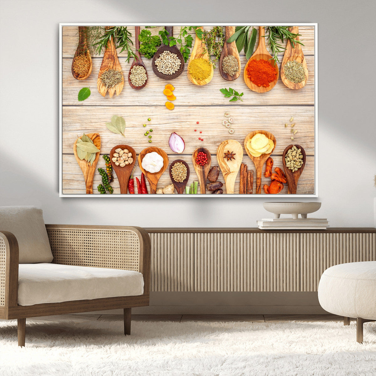 Kitchen Spice on the Table Wall Art, Kitchen Spice Wall Art