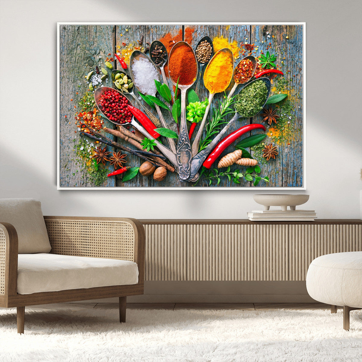 Spoonful of Spices Cooking Wall Art Canvas Print - Vibrant
