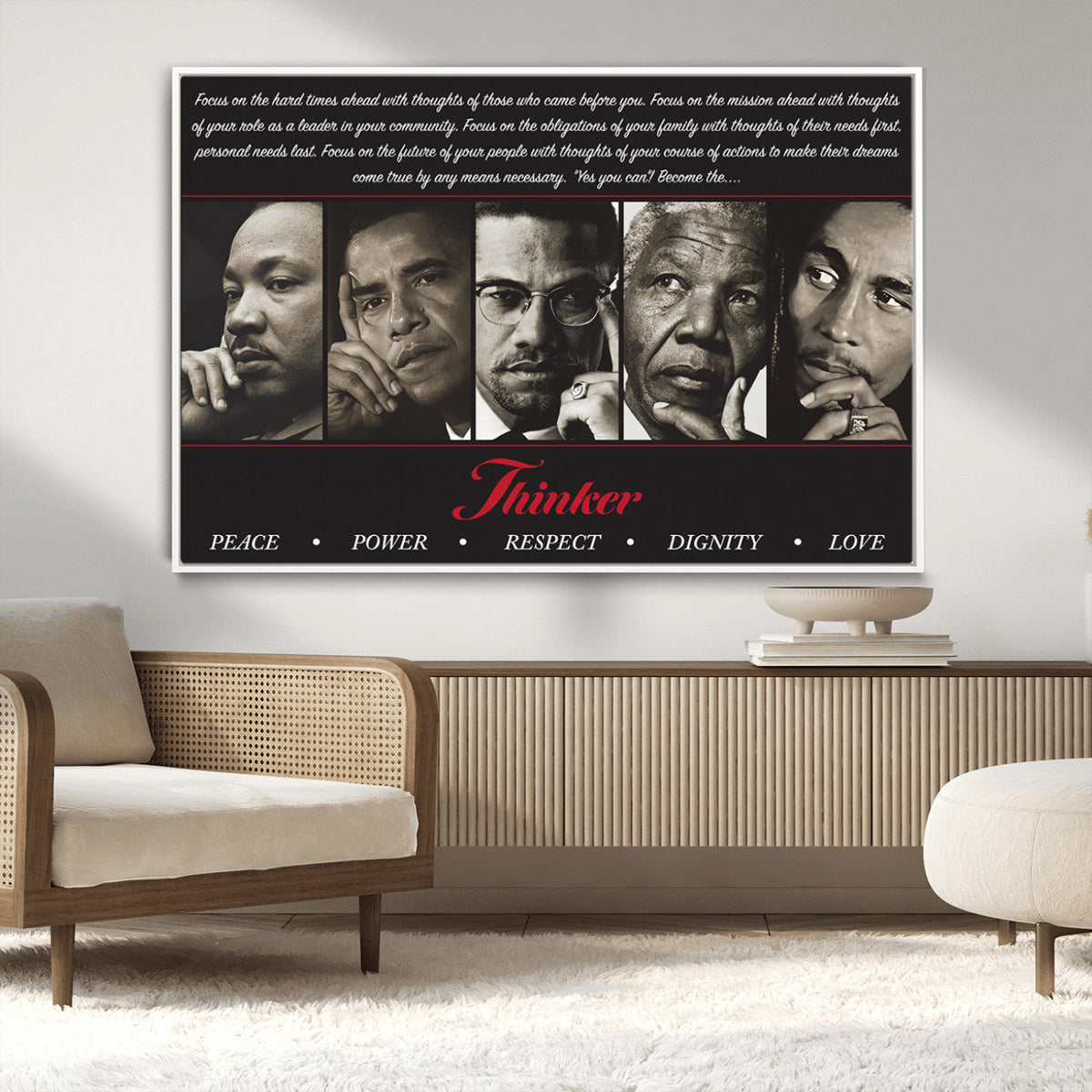 Thinkers of Wall Art Canvas Print - Inspirational Wall Art