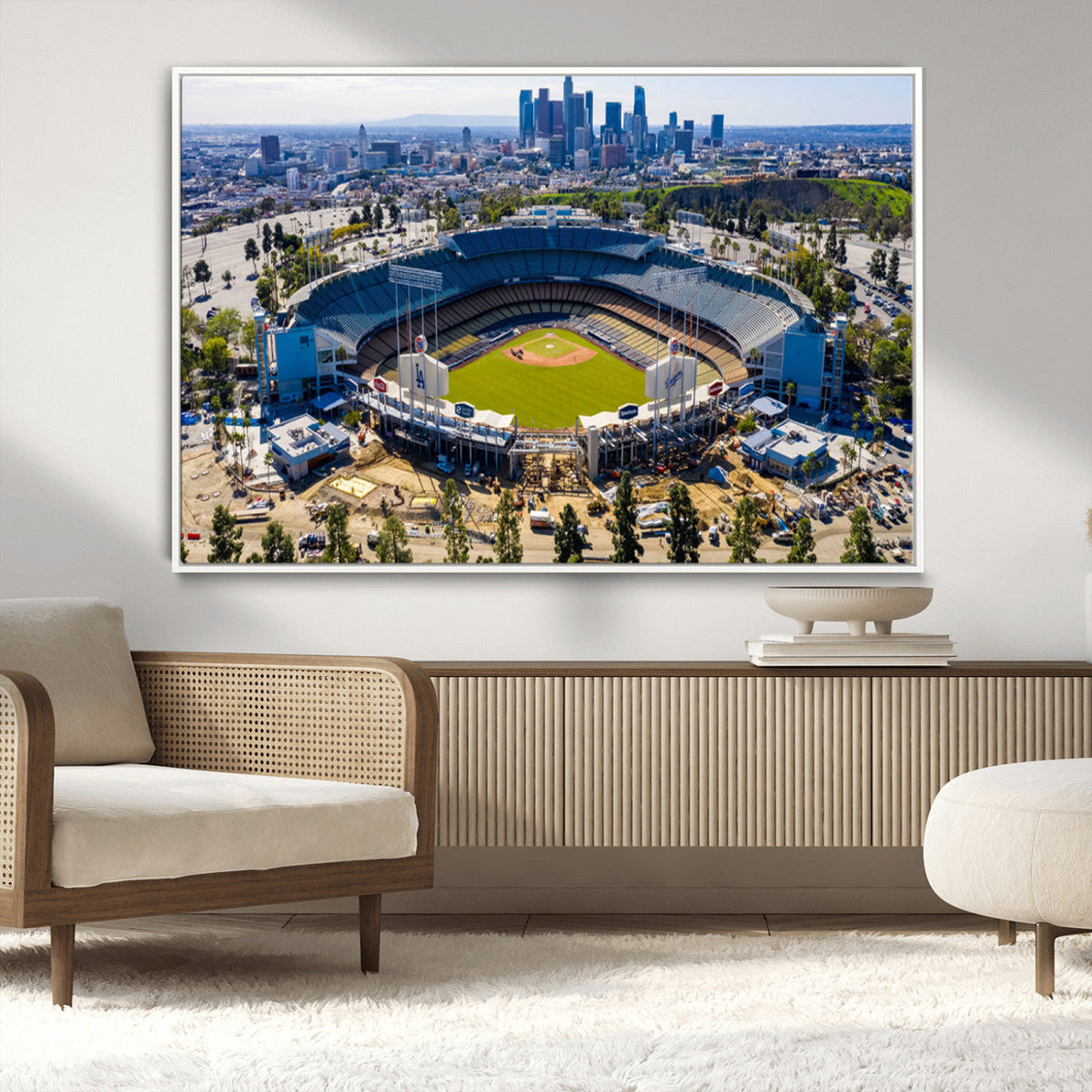 Los Angeles Dodgers Dodger Stadium Wall Art Canvas Print -
