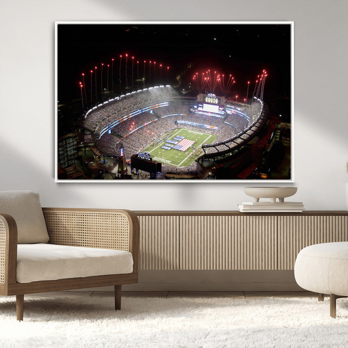 New England Patriots Team Print Wall Art- Foxborough