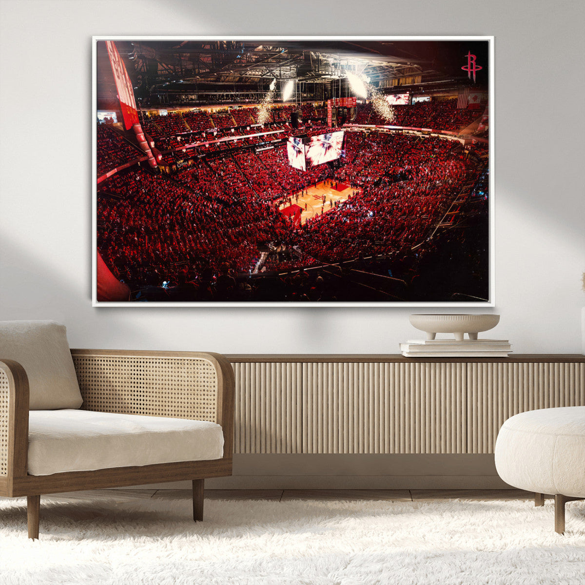 Houston Rockets Basketball Team Print Canvas- Houston Toyota